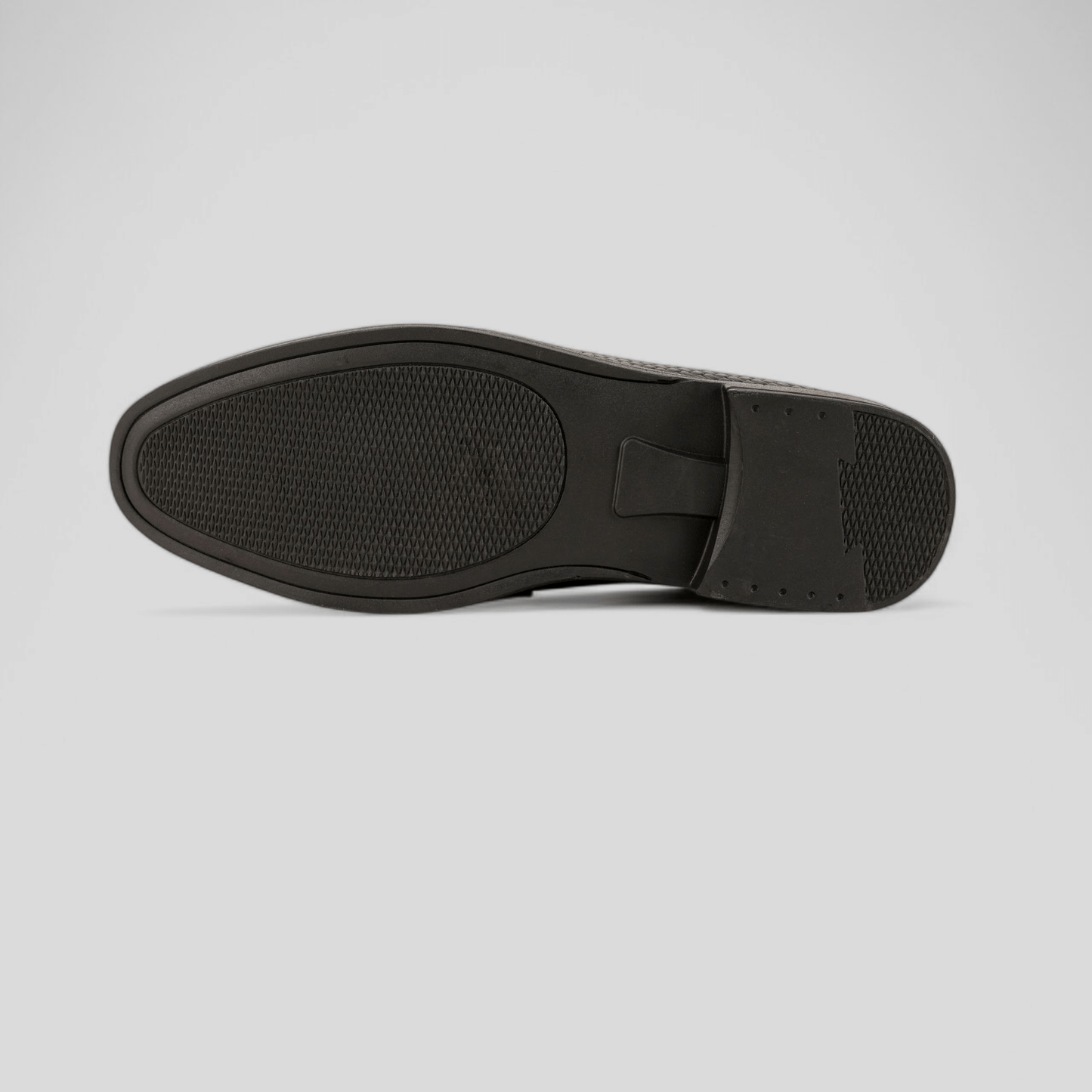 Black Woven Leather Loafer - Waymate