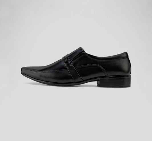 Leather Men's Dress Shoe Black - Waymate